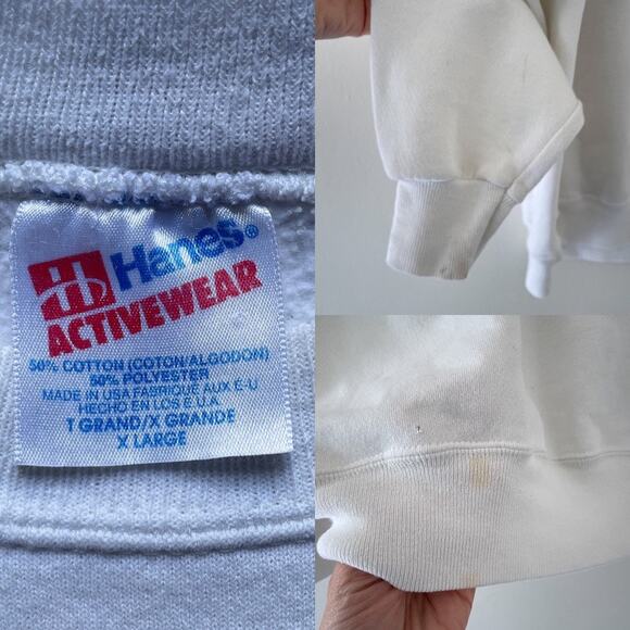 Vtg 90s HELLS CANYON Outdoor Nature Park Pullover Graphic Sweatshirt Hanes Sz XL - Picture 8 of 8